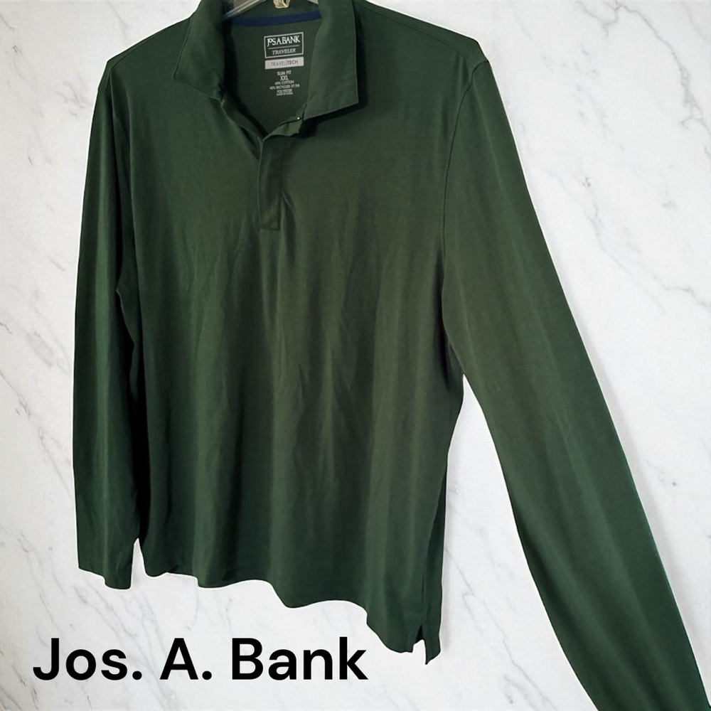 Jos. A. Bank-Men’s XXL 1/4 zip pullover travelers collection. Pine grove green.